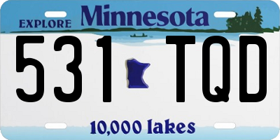 MN license plate 531TQD