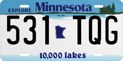 MN license plate 531TQG