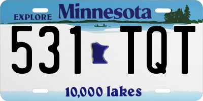 MN license plate 531TQT