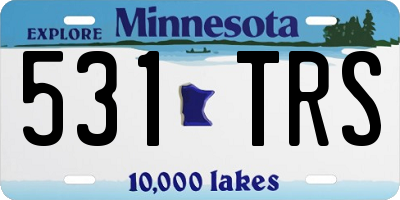 MN license plate 531TRS