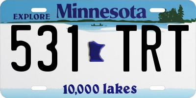 MN license plate 531TRT