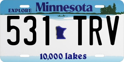 MN license plate 531TRV