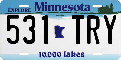 MN license plate 531TRY