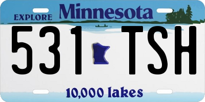 MN license plate 531TSH