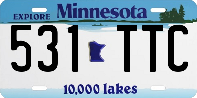MN license plate 531TTC