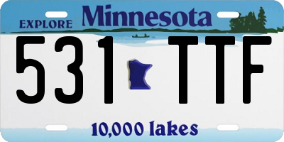 MN license plate 531TTF
