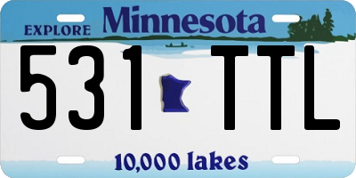 MN license plate 531TTL