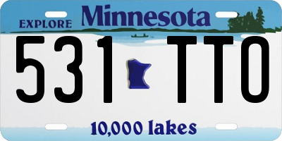 MN license plate 531TTO