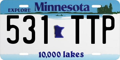 MN license plate 531TTP