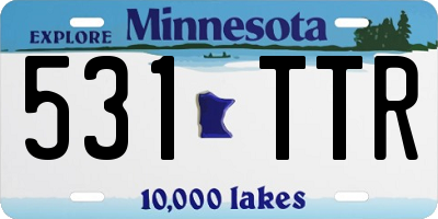 MN license plate 531TTR