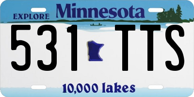 MN license plate 531TTS