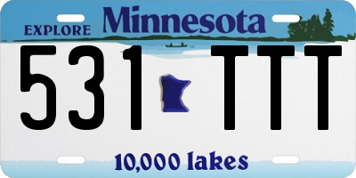 MN license plate 531TTT
