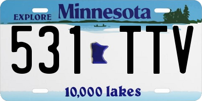 MN license plate 531TTV