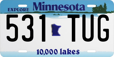 MN license plate 531TUG