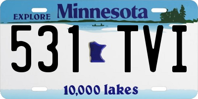MN license plate 531TVI