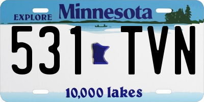 MN license plate 531TVN