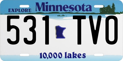 MN license plate 531TVO