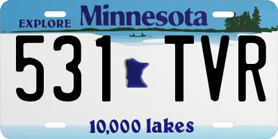 MN license plate 531TVR