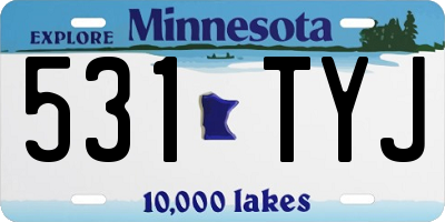 MN license plate 531TYJ