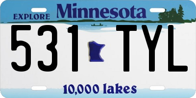 MN license plate 531TYL