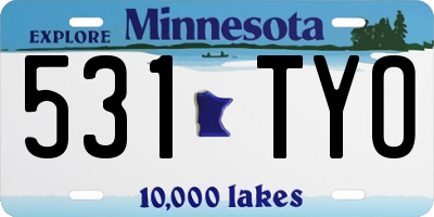 MN license plate 531TYO