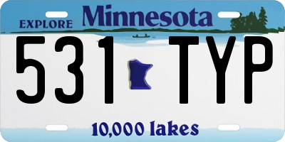 MN license plate 531TYP