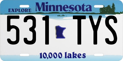 MN license plate 531TYS