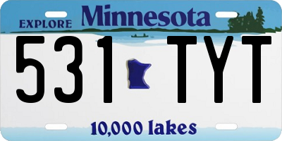 MN license plate 531TYT