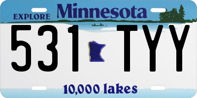 MN license plate 531TYY