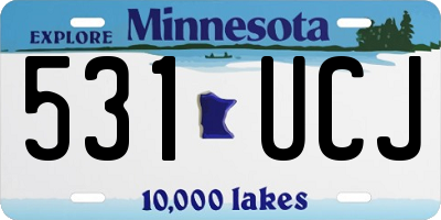 MN license plate 531UCJ