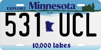 MN license plate 531UCL