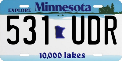 MN license plate 531UDR