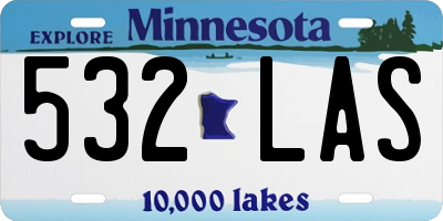 MN license plate 532LAS