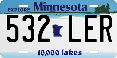 MN license plate 532LER