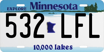 MN license plate 532LFL