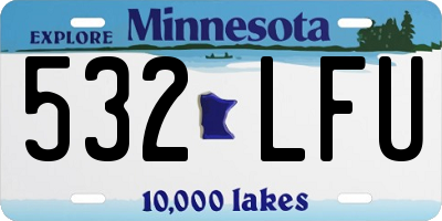 MN license plate 532LFU