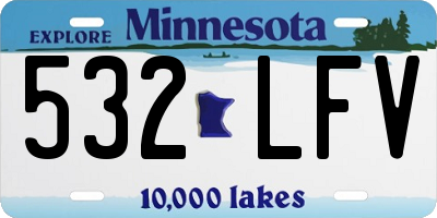 MN license plate 532LFV