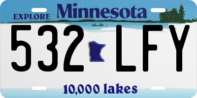 MN license plate 532LFY