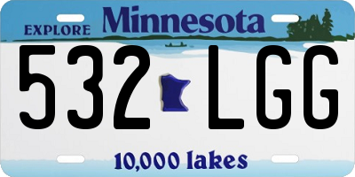 MN license plate 532LGG