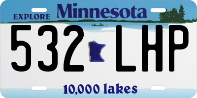 MN license plate 532LHP