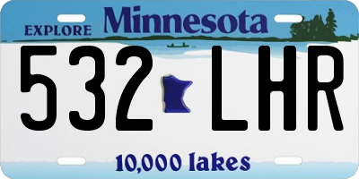 MN license plate 532LHR