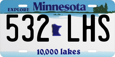 MN license plate 532LHS