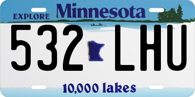 MN license plate 532LHU