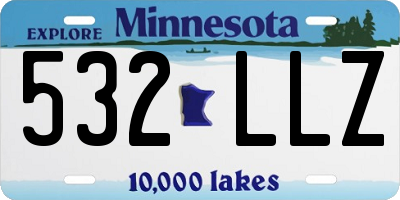 MN license plate 532LLZ