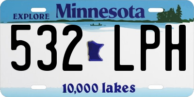 MN license plate 532LPH