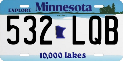 MN license plate 532LQB