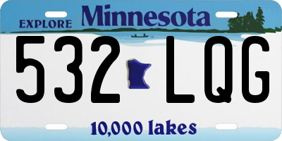 MN license plate 532LQG