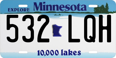 MN license plate 532LQH
