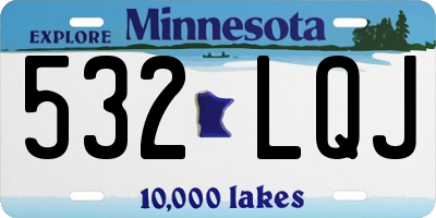 MN license plate 532LQJ