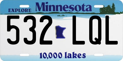 MN license plate 532LQL